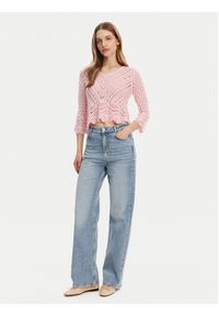 JDY Sweter New Sun 15212788 Różowy Regular Fit. Kolor: różowy. Materiał: syntetyk #4