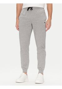 BOSS Spodnie dresowe Mix&Match 50515365 Szary Regular Fit. Kolor: szary. Materiał: bawełna