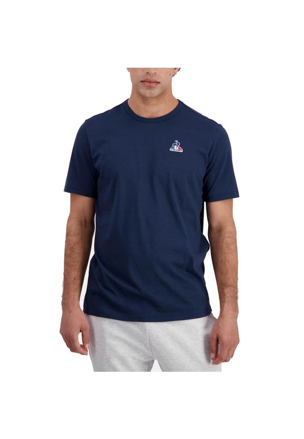 Koszulki Le Coq Sportif Model Ess Tee Ss N Kolor Niebieski. Kolor: niebieski. Materiał: tkanina