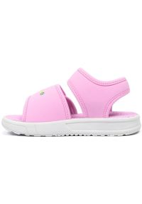 Sandały New Balance SYA750C3 różowe. Zapięcie: rzepy. Kolor: różowy. Wzór: napisy, aplikacja, kolorowy. Styl: sportowy, młodzieżowy #2