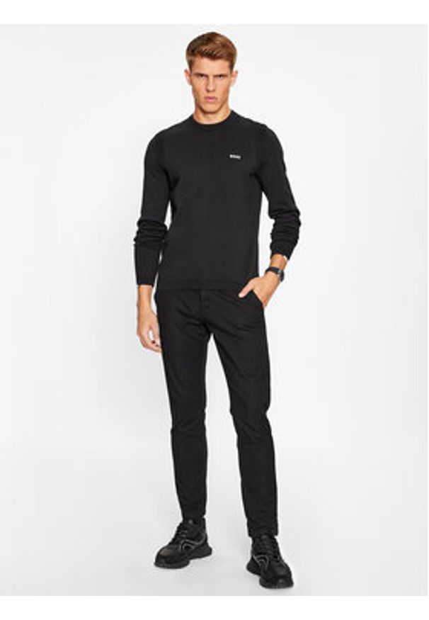 BOSS - Boss Sweter Ever-X_Cn 50498539 Czarny Regular Fit. Kolor: czarny. Materiał: bawełna