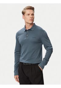 Calvin Klein Polo Supima LV04LH240G Szary ciemny Slim Fit. Typ kołnierza: polo. Kolor: szary. Materiał: bawełna #1