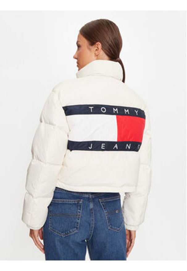 Tommy Jeans Kurtka puchowa Alaska DW0DW18820 Écru Regular Fit. Materiał: syntetyk
