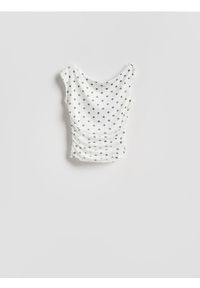 Reserved - Bluzka w groszki - wielobarwny. Materiał: dzianina. Wzór: grochy #1