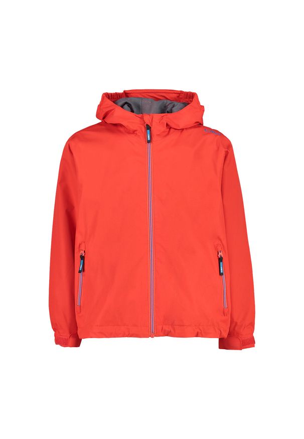 Kurtka z kapturem dla dziecka CMP. Typ kołnierza: kaptur. Kolor: wielokolorowy, czerwony, pomarańczowy. Materiał: syntetyk. Sezon: zima. Sport: narciarstwo