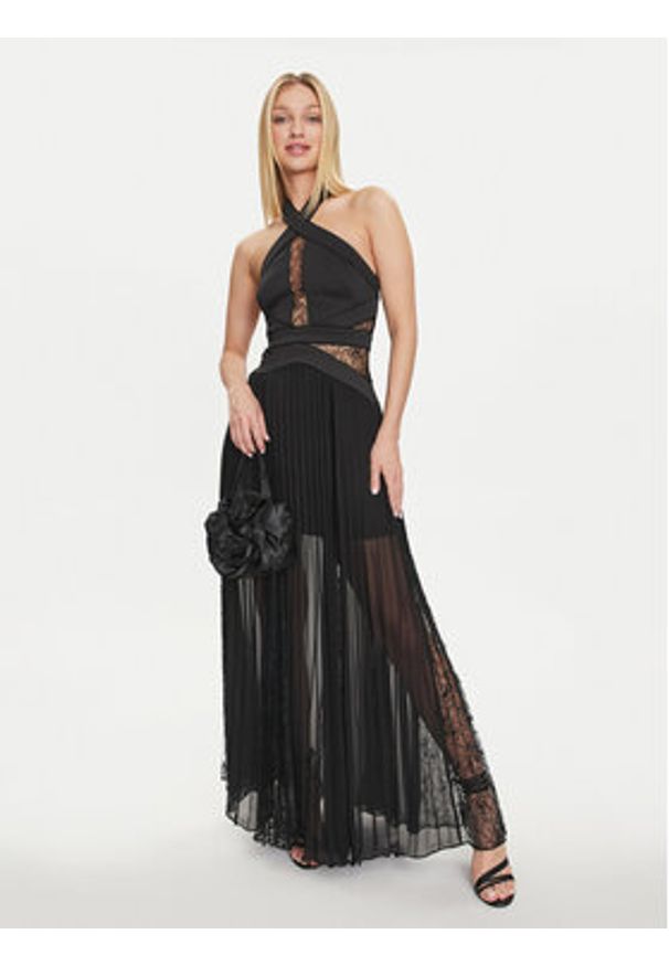 Marciano Guess Sukienka wieczorowa 4GGK67 8637Z Czarny Regular Fit. Kolor: czarny. Materiał: syntetyk. Styl: wizytowy