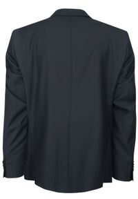 Męski, Taliowany Garnitur (Wesele, Studniówka) - Casino - Czarny. Kolor: czarny. Materiał: poliester, wiskoza. Wzór: gładki #4