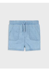 Sinsay - Jeansowe szorty - niebieski. Kolor: niebieski. Materiał: jeans