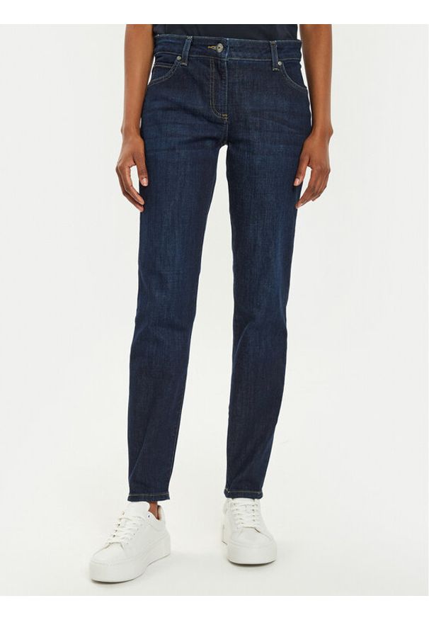 Olsen Jeansy 14002220 Granatowy Slim Fit. Kolor: niebieski