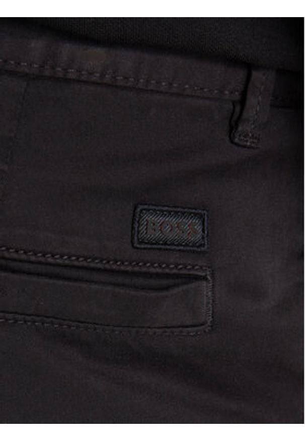 BOSS Szorty materiałowe 50536723 Czarny Slim Fit. Kolor: czarny. Materiał: bawełna