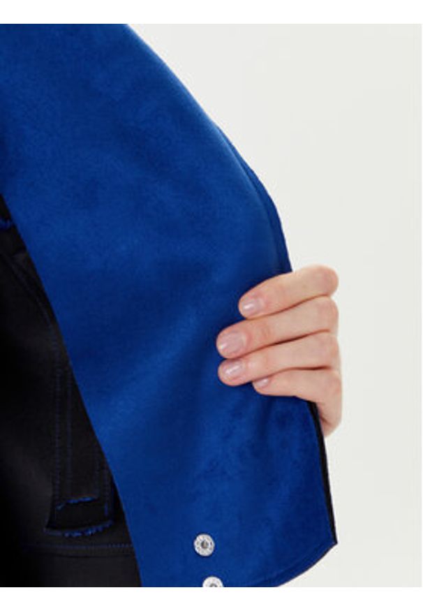 Morgan Kurtka z imitacji skóry 241-GOUSMI Niebieski Regular Fit. Kolor: niebieski. Materiał: skóra