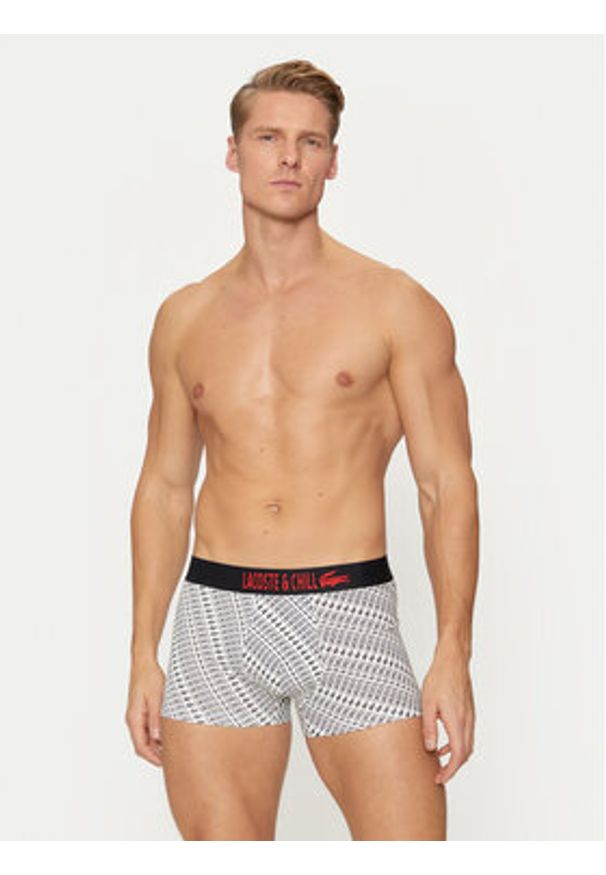 Lacoste Bokserki 5H6424 Biały. Kolor: biały. Materiał: bawełna