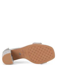 Nine West Sandały WFA3032-1 Srebrny. Kolor: srebrny. Materiał: materiał #5