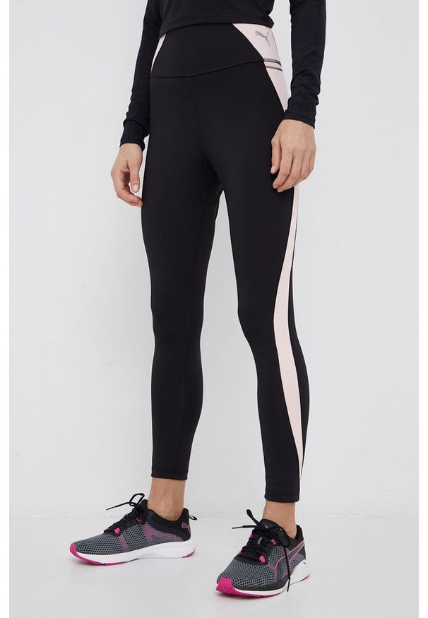 Puma - Legginsy. Kolor: czarny. Materiał: dzianina, materiał