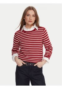 TOMMY HILFIGER - Tommy Hilfiger Sweter WW0WW40264 Czerwony Regular Fit. Kolor: czerwony. Materiał: wełna