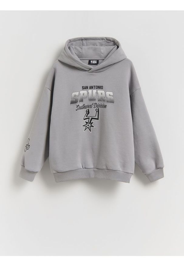 Reserved - Bluza San Antonio Spurs NBA - ciemnoszary. Kolor: szary. Materiał: dzianina, bawełna