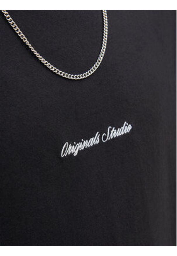 Jack & Jones T-Shirt Norrebro 12282892 Czarny Relaxed Fit. Kolor: czarny. Materiał: bawełna