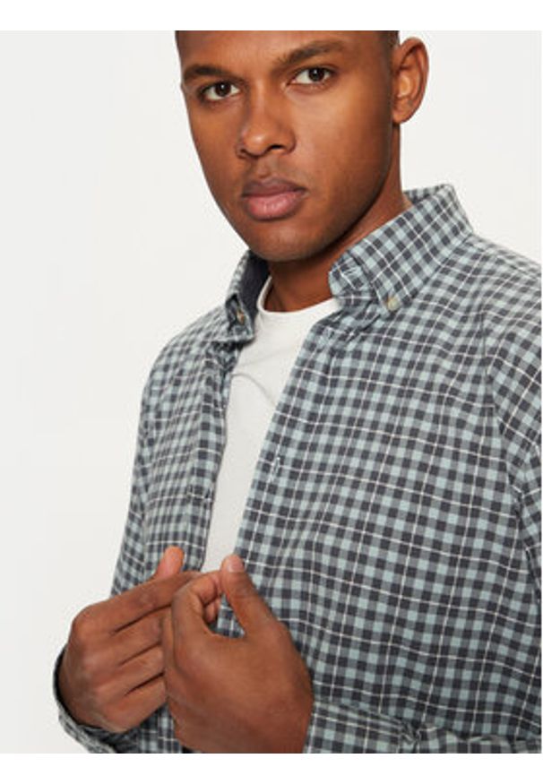 s.Oliver Koszula 2152435 Zielony Regular Fit. Kolor: zielony. Materiał: bawełna