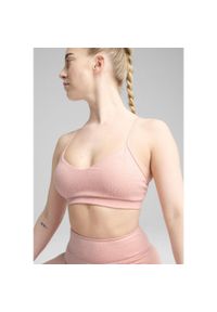 Puma - Damski stanik MOVE CLOUDSPUN AOP PUMA Rose Quartz Pink. Kolor: różowy