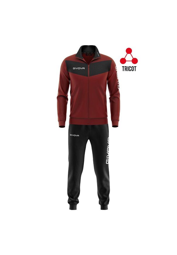 Givova Tuta Visa Triacetato 5XS – Dres dziecięcy. Kolor: wielokolorowy, czarny, brązowy. Materiał: dresówka. Styl: sportowy