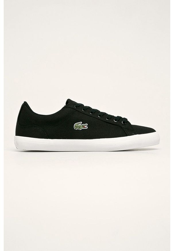 Lacoste - Tenisówki Lerond. Nosek buta: okrągły. Zapięcie: sznurówki. Kolor: czarny. Materiał: guma