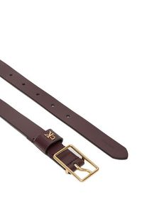 Calvin Klein Pasek Damski Square Buckle Ck Loop 25Mm LV04F7050G Bordowy. Kolor: czerwony. Materiał: skóra #3