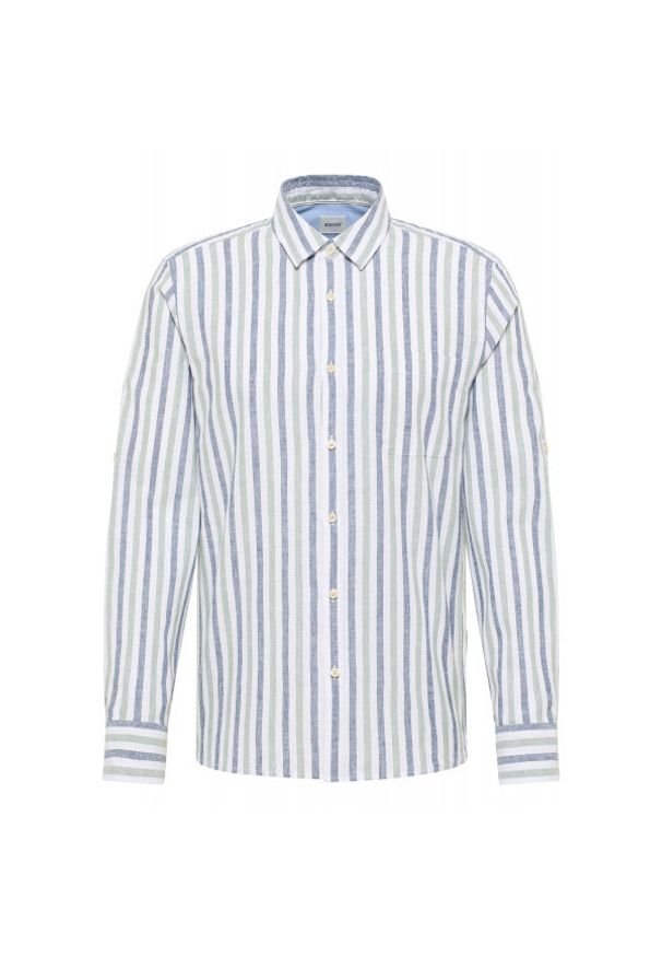 Męska Koszula Mustang Style Rawlins Green Multi Bold Stripe 1016470 12744