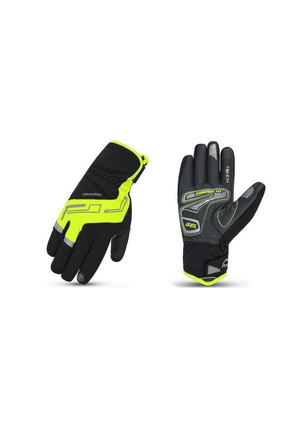 PROX - Rękawiczki rowerowe męskie Prox Performance Gel Pro. Kolor: wielokolorowy, żółty, czarny, zielony. Sezon: zima, jesień