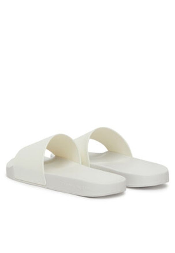 Calvin Klein Jeans Klapki Slide Monogram Tpu YW0YW01715 Biały. Kolor: biały