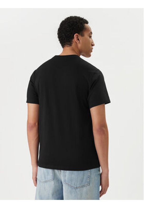 Hunter T-Shirt Halton HARM0019252 Czarny Regular Fit. Kolor: czarny. Materiał: bawełna