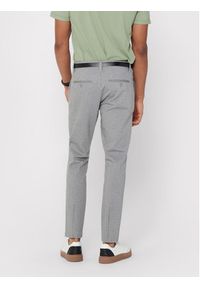 Only & Sons Chinosy Mark 22013727 Szary Slim Fit. Kolor: szary. Materiał: syntetyk #6
