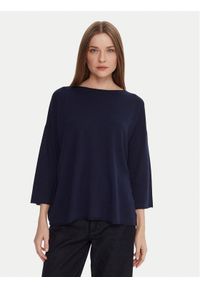 Kontatto Sweter 3M0801C Granatowy Regular Fit. Kolor: niebieski. Materiał: syntetyk