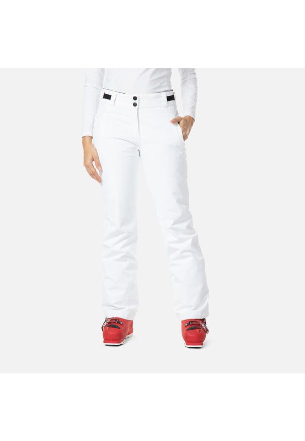 Spodnie narciarskie Rossignol damskie W Staci. Kolor: biały. Sezon: zima. Sport: narciarstwo