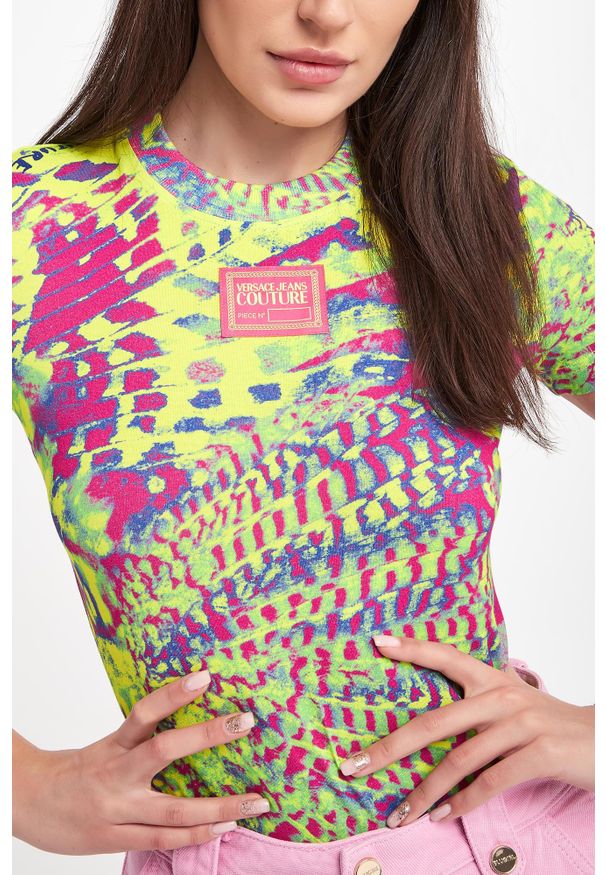 Versace Jeans Couture - T-shirt damski VERSACE JEANS COUTURE