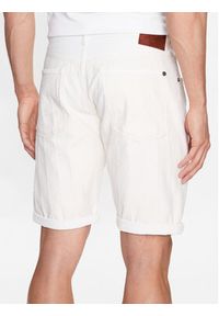 Pepe Jeans Szorty jeansowe Callen Short Stripe PM801013 Biały Relaxed Fit. Kolor: biały. Materiał: bawełna