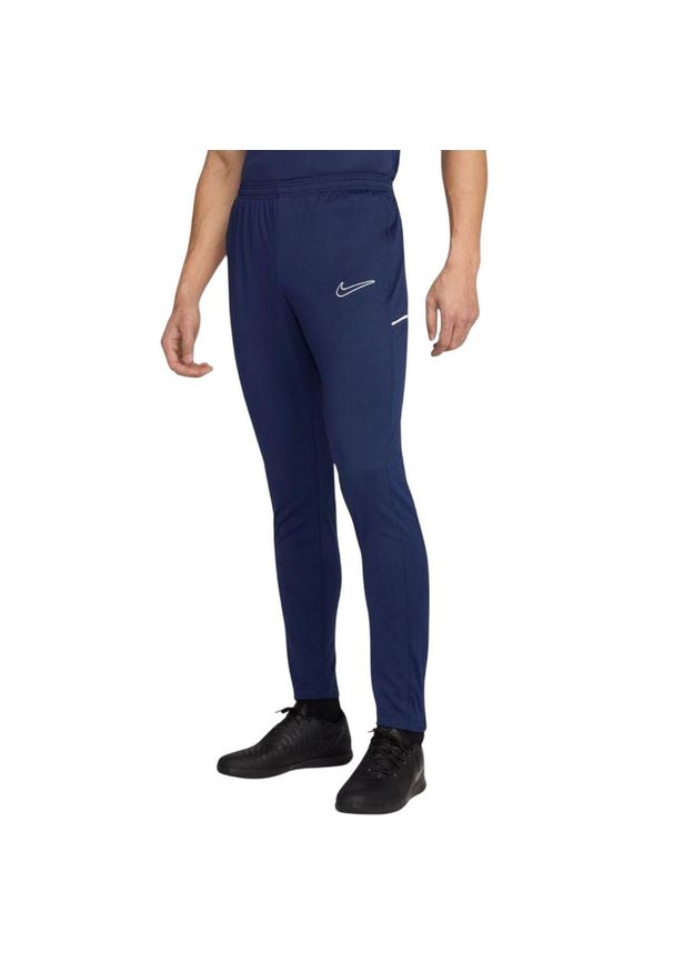 Nike - Męskie Spodnie Do Biegania Academy 25 DriFIT. Kolor: niebieski. Materiał: dresówka
