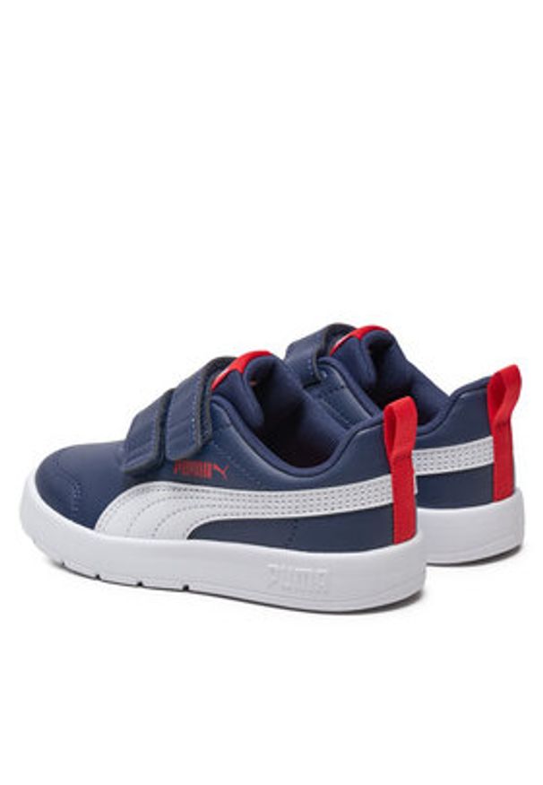 Puma Sneakersy Courtflex V3 V PS 397642 03 Granatowy. Kolor: niebieski. Materiał: skóra