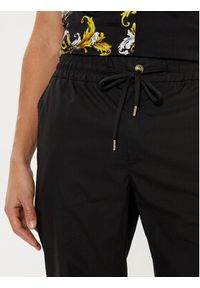 Versace Jeans Couture Spodnie dresowe 78GAA100 Czarny Regular Fit. Kolor: czarny. Materiał: bawełna #5