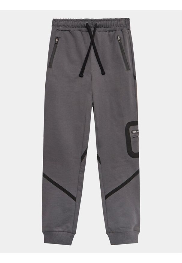 Guess Spodnie dresowe L3YQ14 KA6R4 Szary Regular Fit. Kolor: szary. Materiał: bawełna