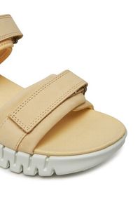 ecco - ECCO Sandały Gruuv Sol W 21310302710 Żółty. Kolor: żółty. Materiał: skóra, nubuk #3