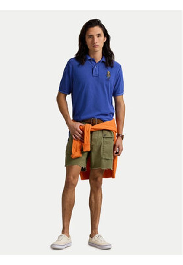 Polo Ralph Lauren Polo 710958188001 Niebieski Regular Fit. Typ kołnierza: polo. Kolor: niebieski. Materiał: bawełna