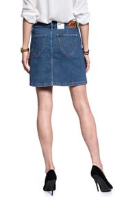 Lee - SPÓDNICA JEANSOWA LEE A LINE SKIRT MID STONEWASH L38NMG44. Materiał: jeans #8