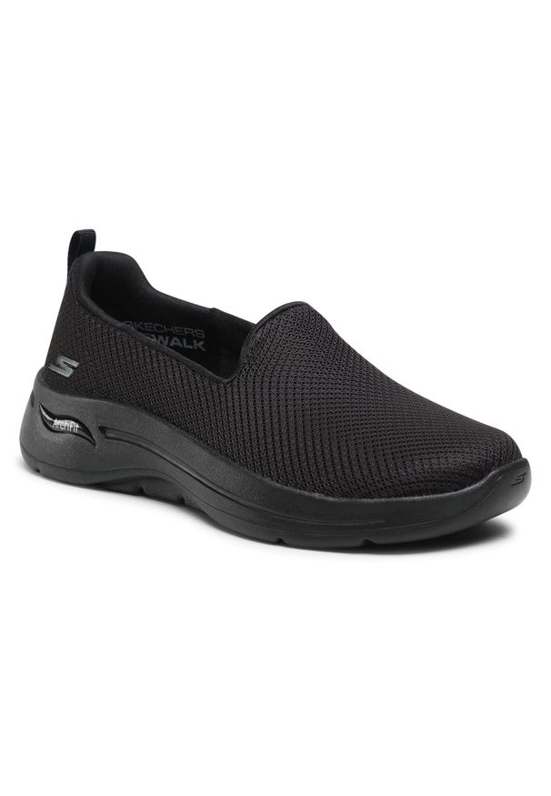 skechers - Półbuty Skechers Go Walk Arch Fit 124401/BBK Black. Kolor: czarny. Materiał: materiał