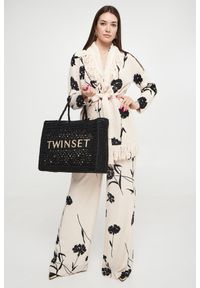 Twinset Milano - Kardigan damski z frędzlami TWINSET