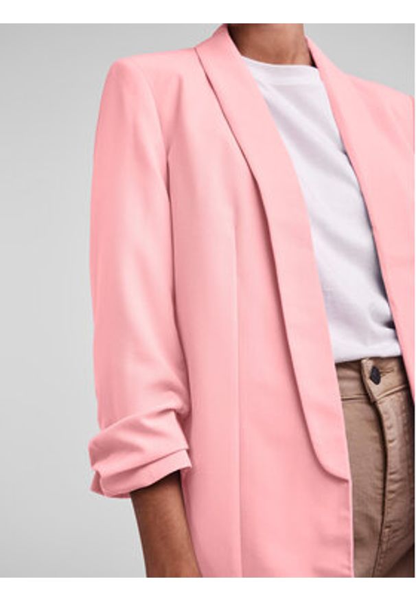 Pieces Marynarka 17090996 Różowy Regular Fit. Kolor: różowy. Materiał: syntetyk