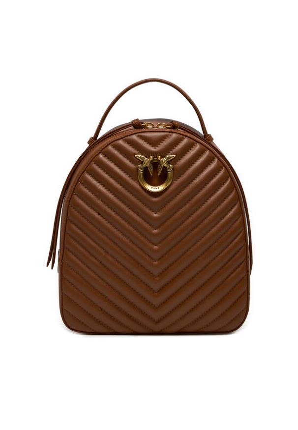 Pinko Plecak Love Click Classic Backpack . AI 24-25 PLTT 102530 A1J2 Brązowy. Kolor: brązowy. Materiał: skóra