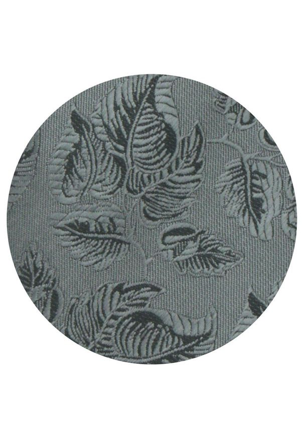 Krawat Męski - Angelo di Monti - Popiel w Drobne Listki. Materiał: tkanina. Styl: elegancki, wizytowy