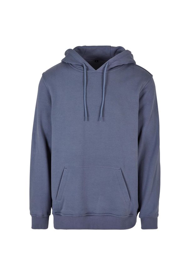 BUILD YOUR BRAND - Męska Bluza Z Kapturem Ultra Heavy Regular. Typ kołnierza: kaptur. Kolor: niebieski