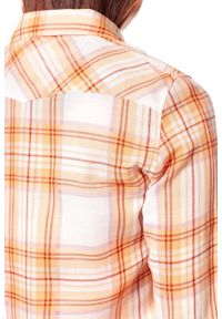 Wrangler - KOSZULA WRANGLER WESTERN APRICOT NECTAR W5240LU65 112129350. Wzór: kratka #7