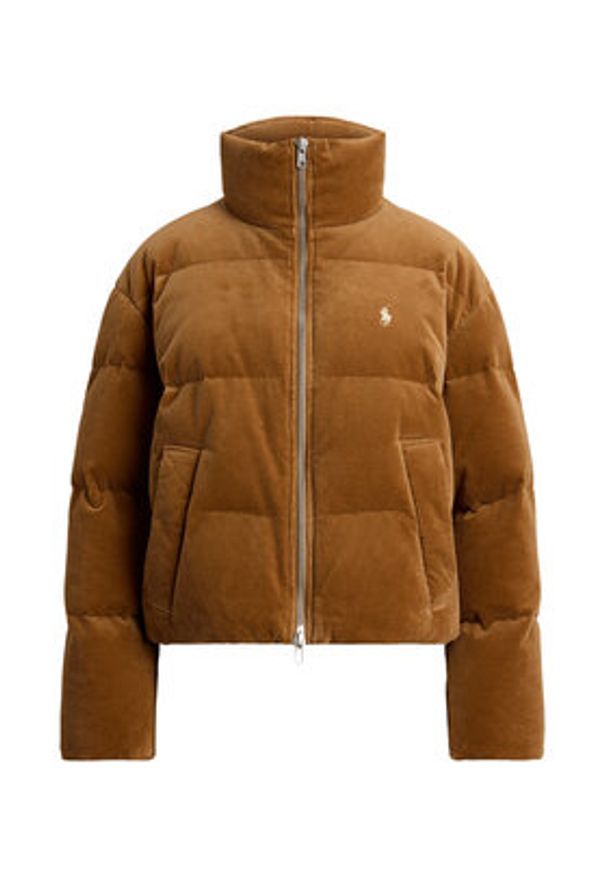 Polo Ralph Lauren Kurtka puchowa 211971178002 Brązowy Relaxed Fit. Typ kołnierza: polo. Kolor: brązowy. Materiał: bawełna, sztruks